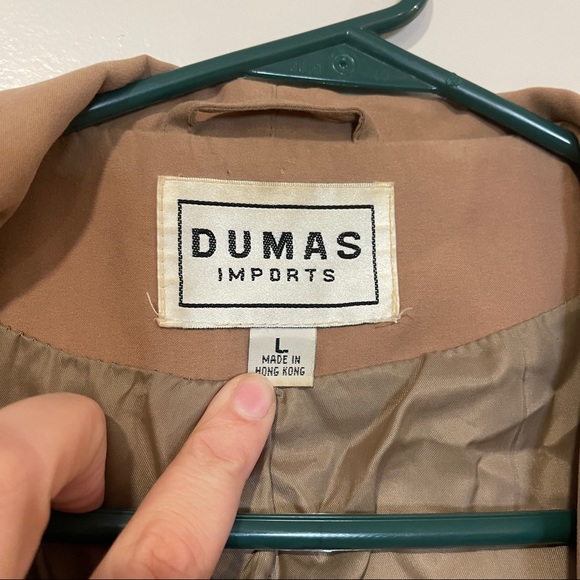 SALE: Vintage Dumas Imports Slouchy Trench Size L - Picture 8 of 11